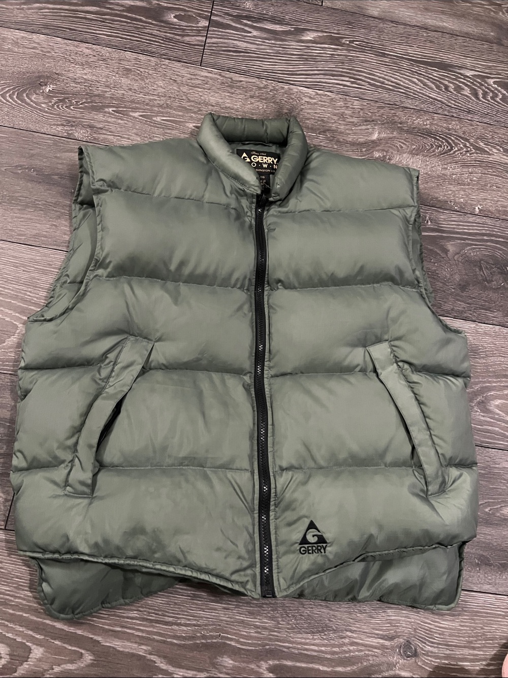 Gerry Weber Men's Olive Green Quilted Puffer Vest
